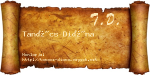 Tanács Diána névjegykártya