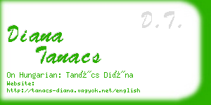 diana tanacs business card
